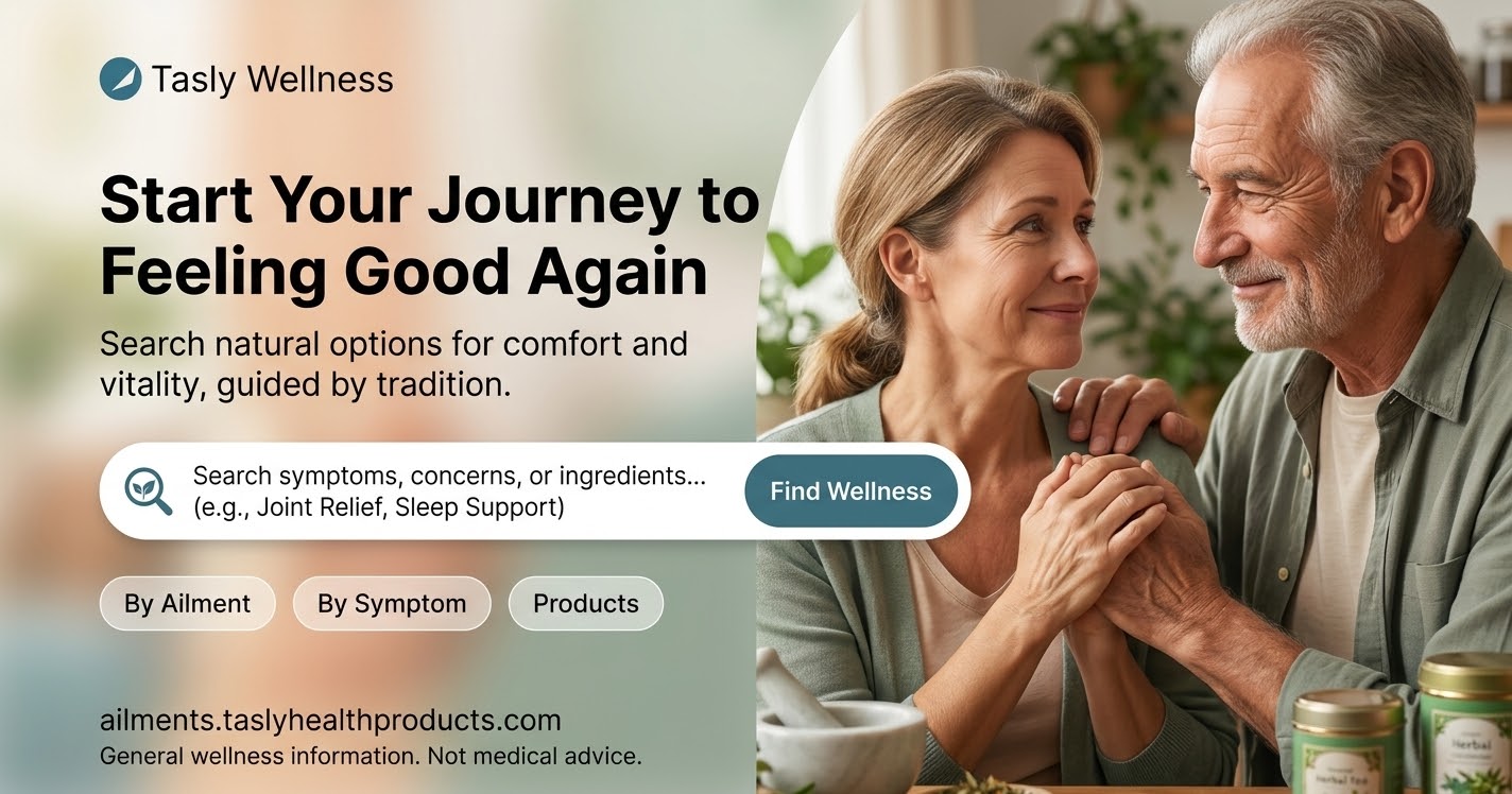 Tasly Ailment Search - find natural wellness options by ailment, symptom or product